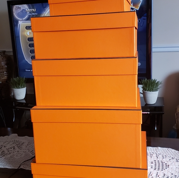 Hermes boxes, ribbons ,boxes. Authentic - Picture 2 of 3